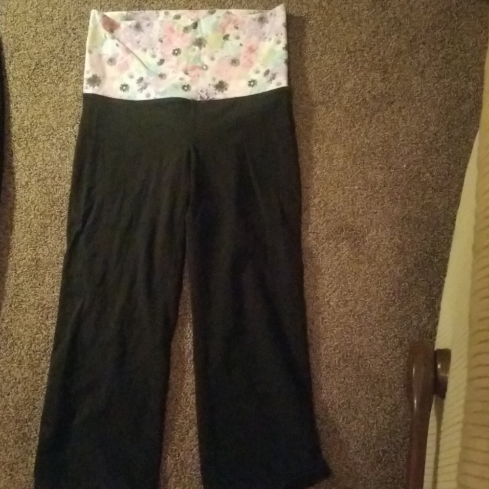 Victoria's secret PINK crop foldover leggings